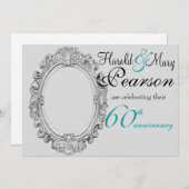 Invitation 60e anniversaire de mariage (Devant / Derrière)