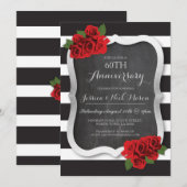 Invitation 60e Anniversaire de Mariage Argent Diam (Devant / Derrière)