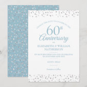 Invitation 60e anniversaire de mariage Changement de date Con (Devant / Derrière)