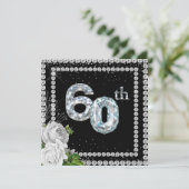 Invitation 60e anniversaire de mariage de diamant (Debout devant)
