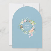 Invitation 60e anniversaire de Mariage diamant Arc floral Ros (Dos)