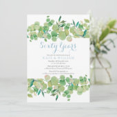 Invitation 60e Anniversaire de Mariage Diamant Verdure (Debout devant)