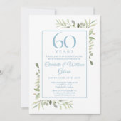 Invitation 60e Anniversaire de Mariage Diamant Verture (Devant)