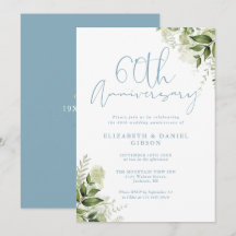 60e Anniversaire de Mariage Floral de Verdure