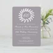 Invitation 60e anniversaire de mariage - Laurier (Debout devant)