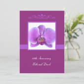 Invitation 60e anniversaire de mariage Orchidée (Debout devant)