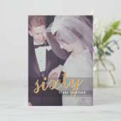Invitation 60e anniversaire de mariage & photo (Debout devant)