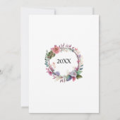 Invitation 60e anniversaire de Mariage surprise Diamond Flora (Dos)