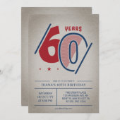 Invitation 60e anniversaire de Retro (Devant / Derrière)