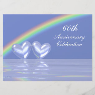 Invitation 60e Anniversaire Diamond Hearts