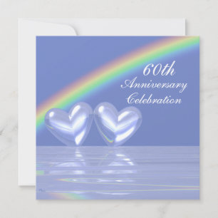 Invitation 60e Anniversaire Diamond Hearts