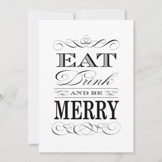 Invitation 60e anniversaire Dîner fête manger boire et être j (Devant)