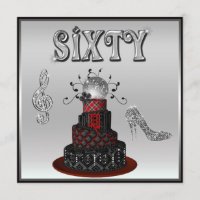 60e anniversaire Disco Diva Cake Sparkle High Heel