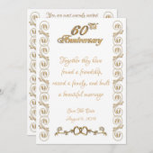 Invitation 60e anniversaire du Mariage (Devant / Derrière)