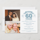 Invitation 60e anniversaire du Mariage 2 Photo (Devant)