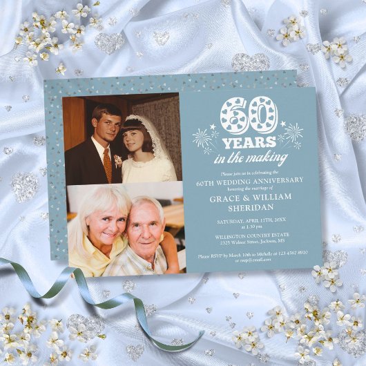 Invitation 60e anniversaire du Mariage 2 Photo