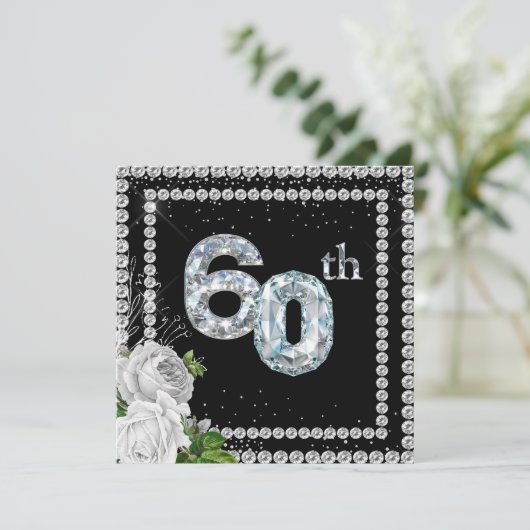 Invitation 60e anniversaire du Mariage Diamond (Debout devant)