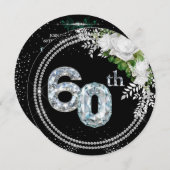 Invitation 60e anniversaire du Mariage Diamond (Devant / Derrière)