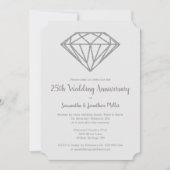 Invitation 60e anniversaire du Mariage Diamond (Devant)