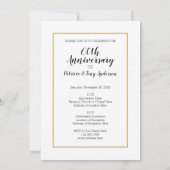 Invitation 60e anniversaire du Mariage et photo (Dos)