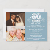 Invitation 60e anniversaire du Mariage - Forever 60e photo (Devant)