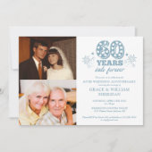 Invitation 60e anniversaire du Mariage - Forever 60e photo (Devant)
