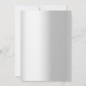 Invitation 60e anniversaire du mariage photo diamant argent (Dos)