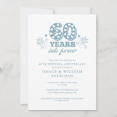 Invitation 60e anniversaire du Mariage pour toujours (Devant)