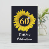 Invitation 60e anniversaire du tournesol jaune (Debout devant)