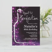 Invitation 60e Anniversaire du vin Aged to Perfection Purple (Debout devant)
