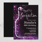 Invitation 60e Anniversaire du vin Aged to Perfection Purple (Devant / Derrière)