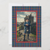 Invitation 60e anniversaire Écossais et son château (Dos)