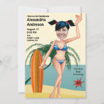 Invitation 60e anniversaire Femmes Nouveau Funny Beach Bikini<br><div class="desc">60e Anniversaire Femmes Nouveau Funny Beach Bikini Epic Nouvelle invitation Extraordinaire. Le visage de ta fille pourrait être là ! Ajoutez une touche personnelle à une grande invitation. Pour de meilleurs résultats : utilisez un portrait de haute qualité. Choisissez "customiser plus loin". Vous devez utiliser la fonction d'échelle et les...</div>