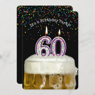 Invitation 60e anniversaire fête de la bière