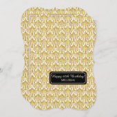 Invitation 60e Anniversaire Fête Glam Grand Gatsby Style (Devant / Derrière)