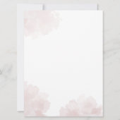 Invitation 60e anniversaire Floral Pastel Green Surprise Part (Dos)