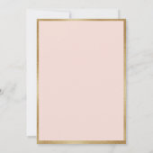 Invitation 60e anniversaire Floral rose or Aquarelle Floral (Dos)