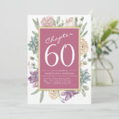 Invitation 60e anniversaire Floral Surprise Party (Debout devant)