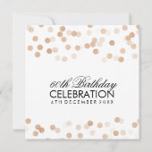 Invitation 60e anniversaire Foil Foil Parties scintillant (Dos)