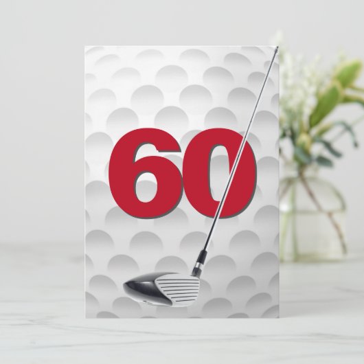 Invitation 60e anniversaire Golf Theme Party (Debout devant)