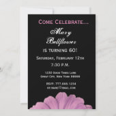 Invitation 60e anniversaire Modèle - Daisy rose (Dos)