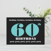 Invitation 60e anniversaire Modèle d'invitation (Debout devant)
