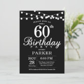 Invitation 60e anniversaire noir et blanc (Debout devant)
