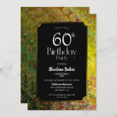 Invitation 60e anniversaire Noir et Or (Devant / Derrière)