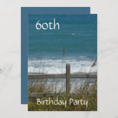 Invitation 60e anniversaire - Océan/Homme (Devant / Derrière)