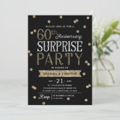 Invitation 60e anniversaire Parties scintillant Confetti Surp (Debout devant)