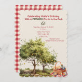 Invitation 60e anniversaire Pique-nique dans le parc (Devant / Derrière)