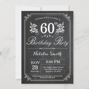 Invitation 60e anniversaire Plafond floral