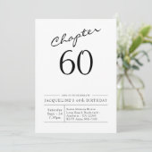 Invitation 60e anniversaire Script 60 Party (Debout devant)