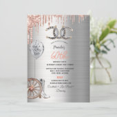 Invitation 60e anniversaire Silver Cowgirl Boots Horseshoes R (Debout devant)